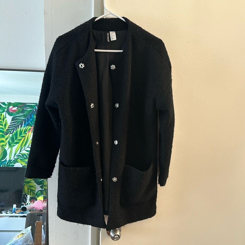 Black pea coat